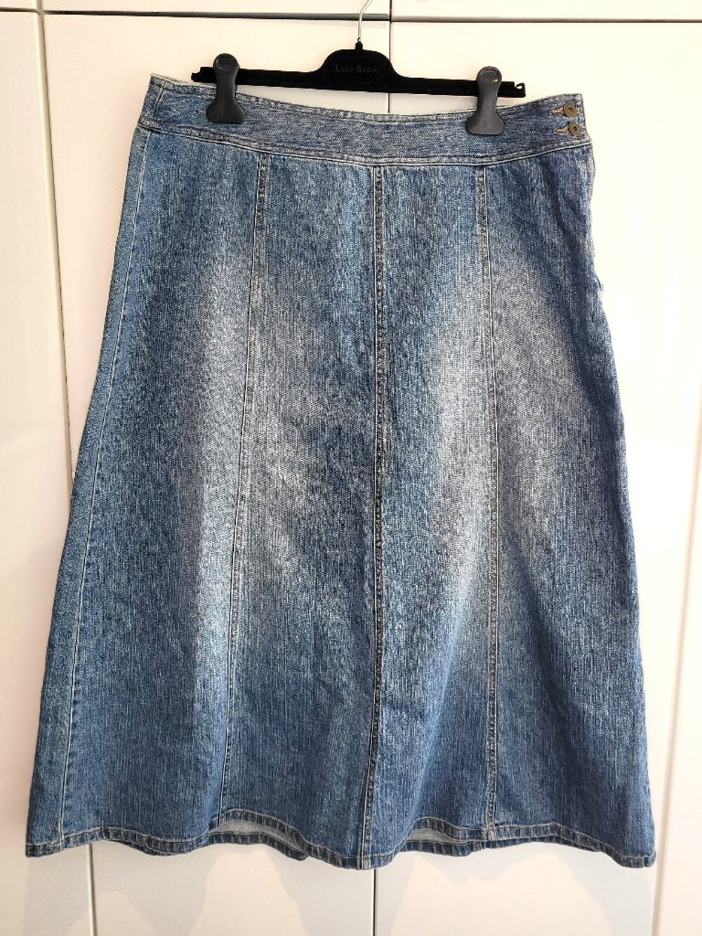 Vintage Liz Claiborne Y2K A-Line Cotton Denim Midi/Maxi Skirt Size 16